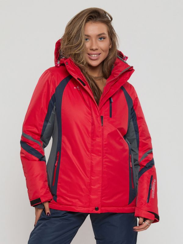 Ski jacket for women big size red 552012Kr